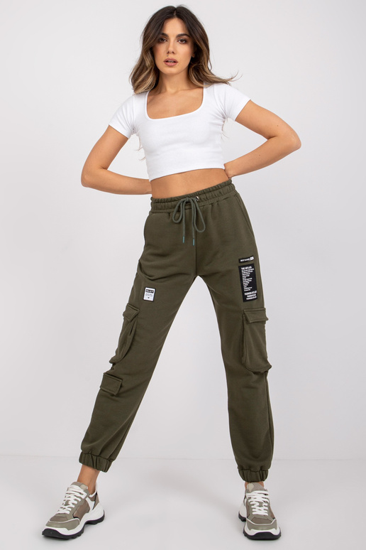 Khaki Cargo tepláky Gina