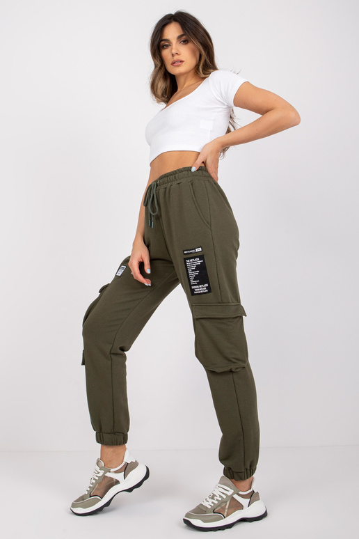 Khaki Cargo tepláky Gina