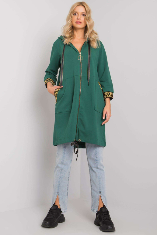 Tmavě zelená lisabonská dámská mikina...