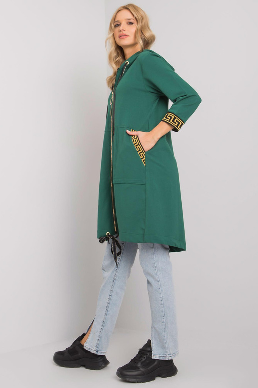 Tmavě zelená lisabonská dámská mikina...