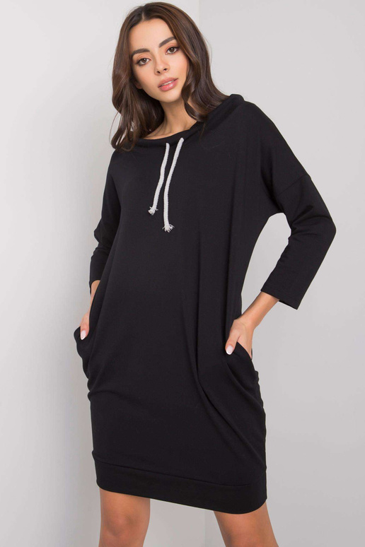 Černé bavlněné šaty Paulie