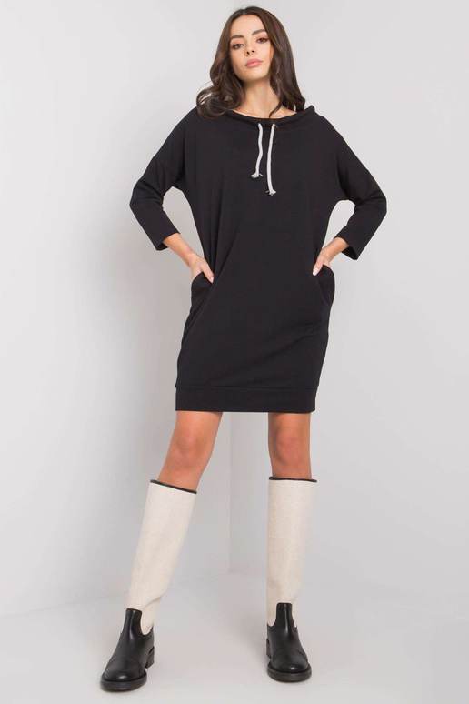 Černé bavlněné šaty Paulie