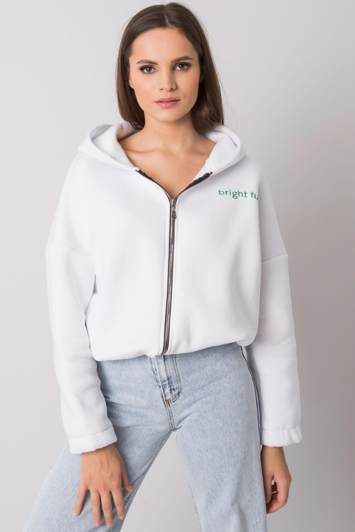 Bílá mikina s výšivkou Michelle RUE...