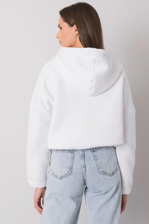 Bílá mikina s výšivkou Michelle RUE...