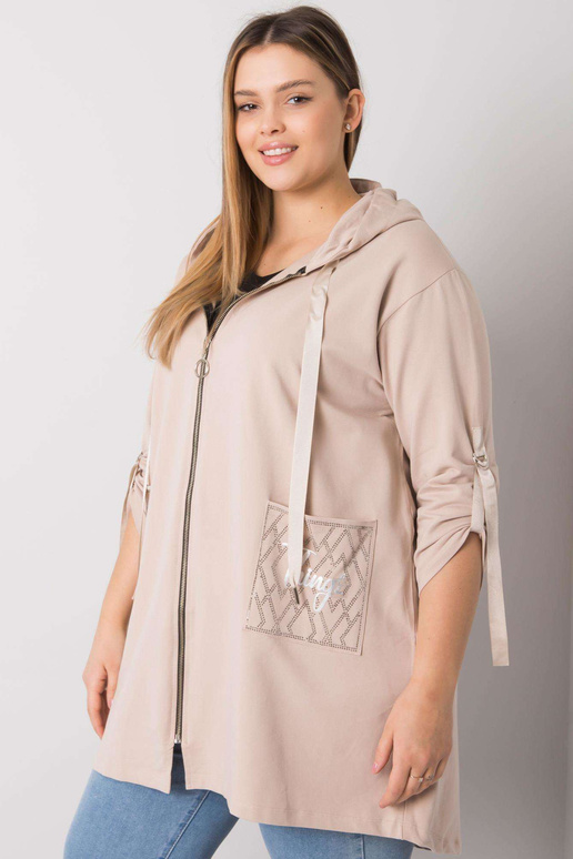 Světle béžový zip plus velikosti Zurich