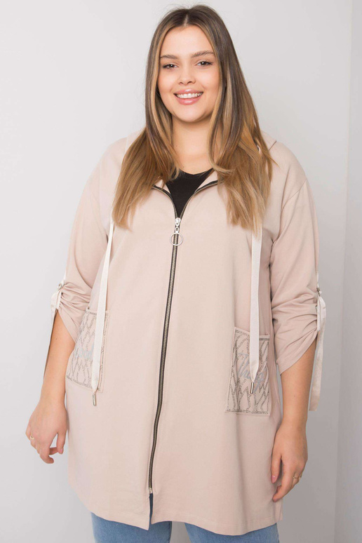Světle béžový zip plus velikosti Zurich