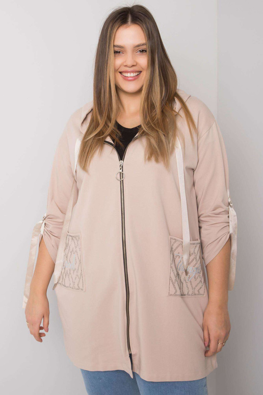 Světle béžový zip plus velikosti Zurich