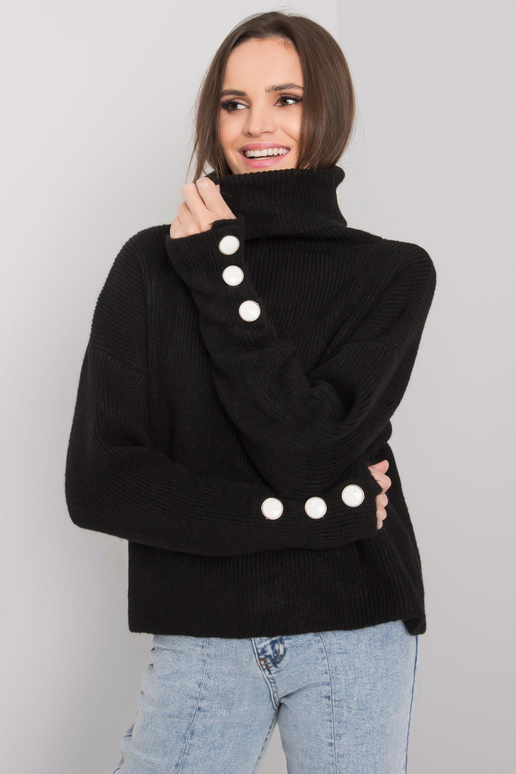 Dámský černý rolák Emrie RUE PARIS