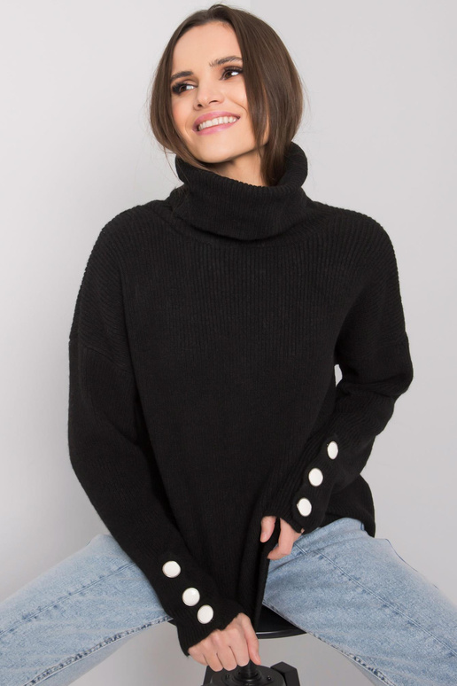 Dámský černý rolák Emrie RUE PARIS