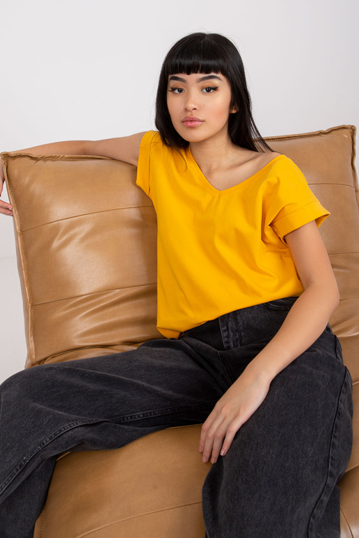 Světle oranžové basic tričko Atlanta...