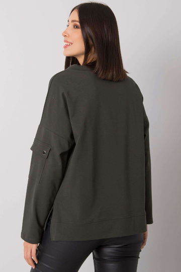 Tmavá khaki halenka větší... 2