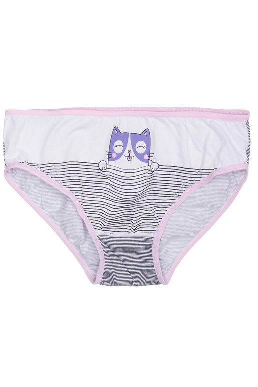 Dívčí kalhotky s bílým a růžovým...