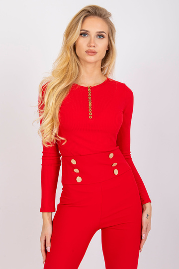 Červená halenka s pruhy od... 2