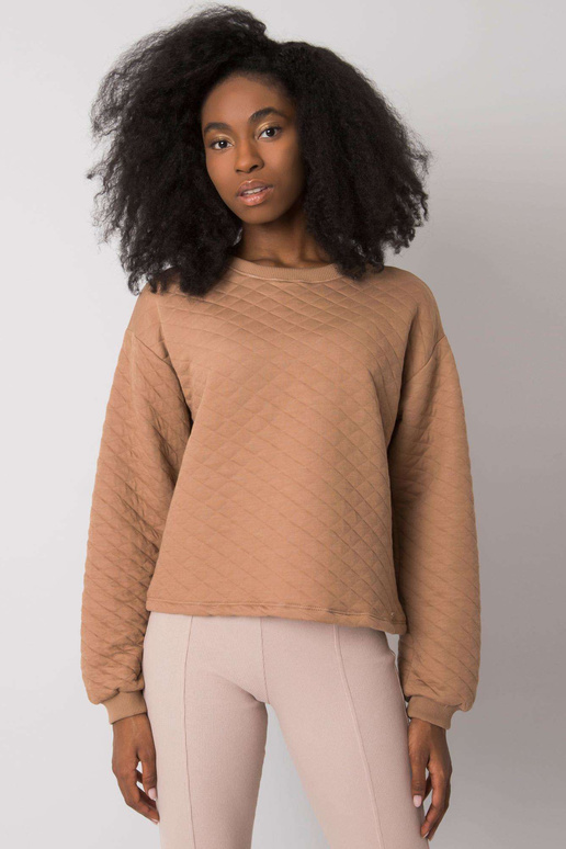 Camel prošívaná mikina bez kapuce...