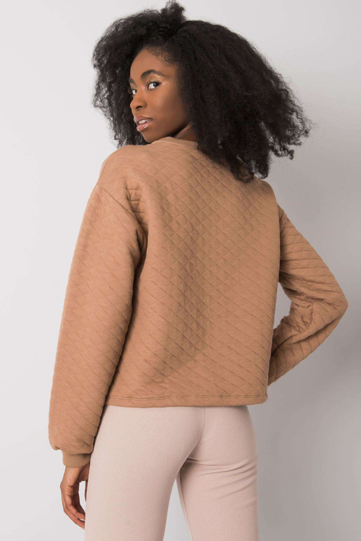 Camel prošívaná mikina bez kapuce...