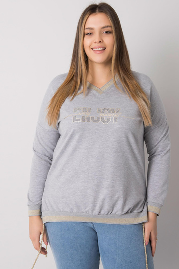 Šedá melanžová halenka...