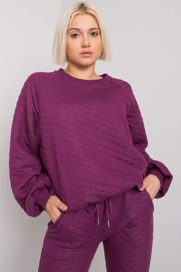 Fialová dvoudílná prošívaná...