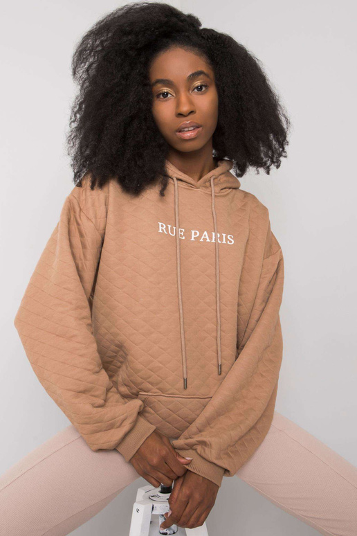 Camel prošívaná mikina Hanna RUE PARIS