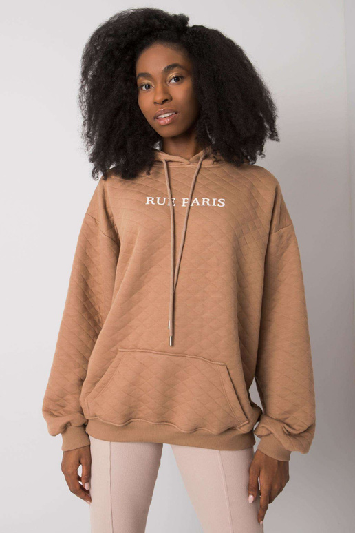 Camel prošívaná mikina Hanna RUE PARIS