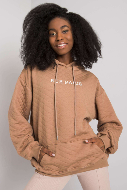 Camel prošívaná mikina Hanna RUE PARIS