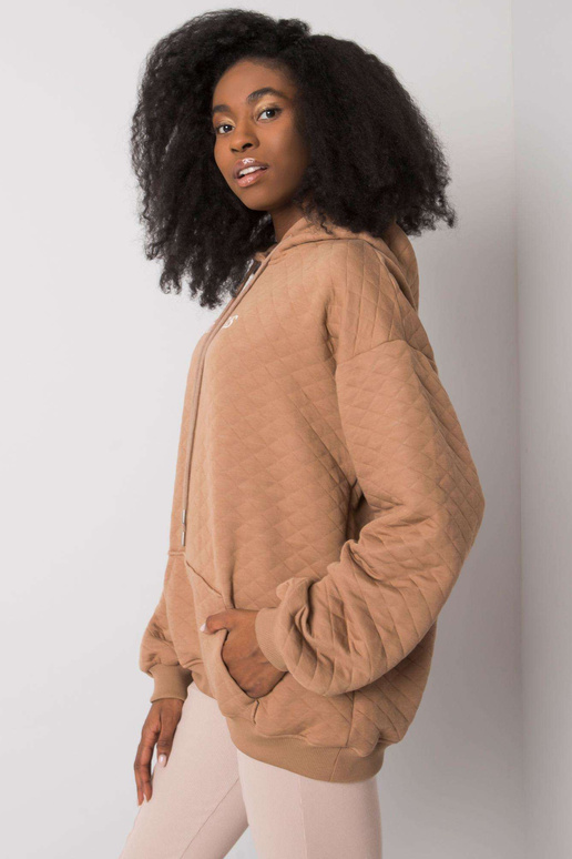 Camel prošívaná mikina Hanna RUE PARIS