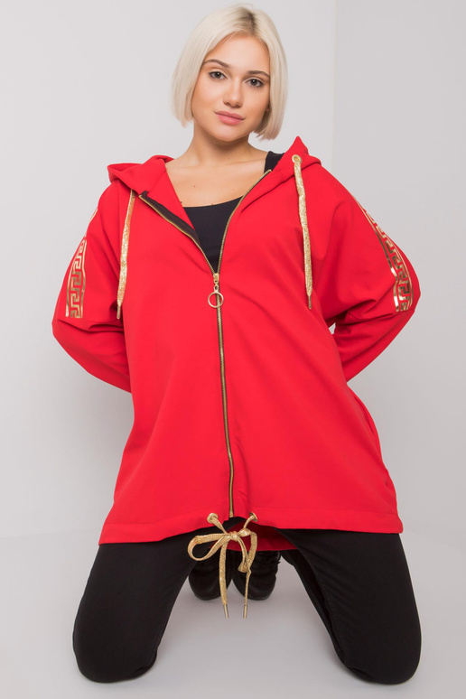 Červená mikina Athens na zip