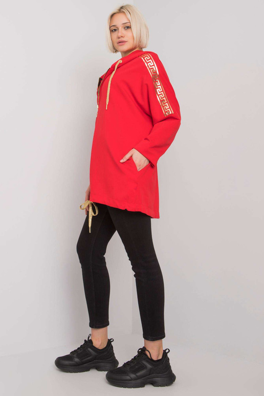 Červená mikina Athens na zip