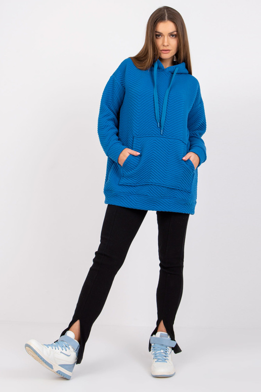 Tmavě modrá klokaní mikina Atlanta...