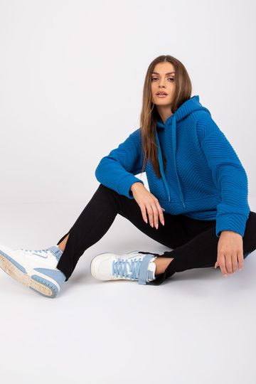 Tmavě modrá klokaní mikina... 2