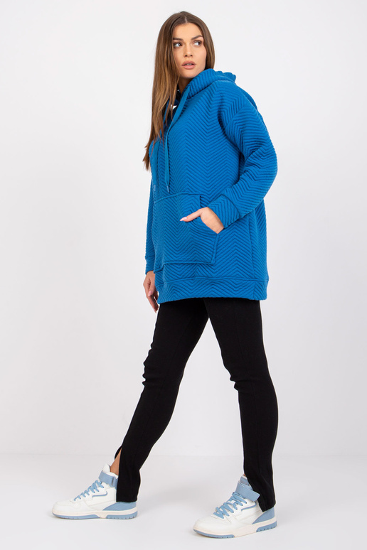 Tmavě modrá klokaní mikina Atlanta...