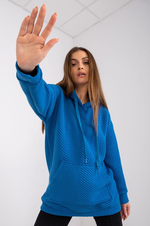 Tmavě modrá klokaní mikina Atlanta...