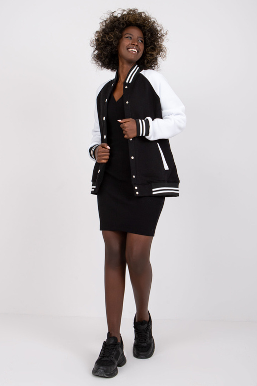 Černobílá bomber mikina Porto RUE PARIS