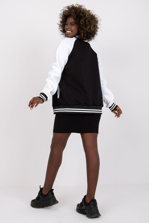 Černobílá bomber mikina Porto RUE PARIS