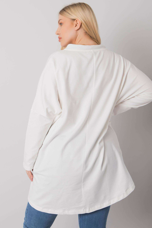 Bavlněná tunika z ecru plus velikosti...