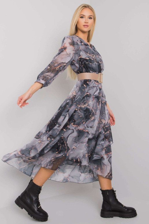 Černošedé šaty Janesville na ramínka