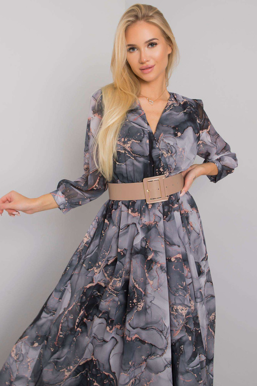 Černošedé šaty Janesville na ramínka