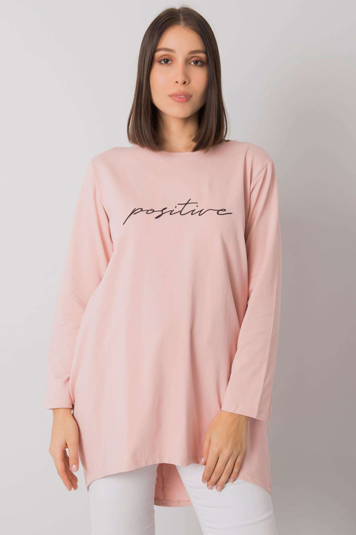 Špinavě růžová plus size tunika s...