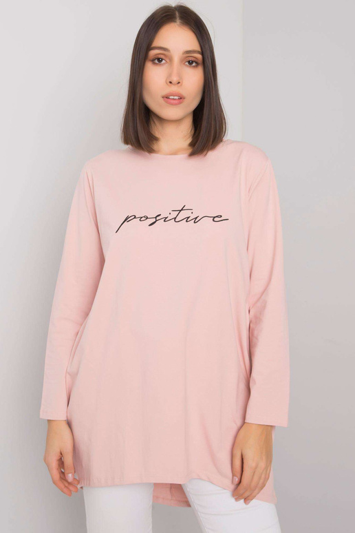 Špinavě růžová plus size tunika s...