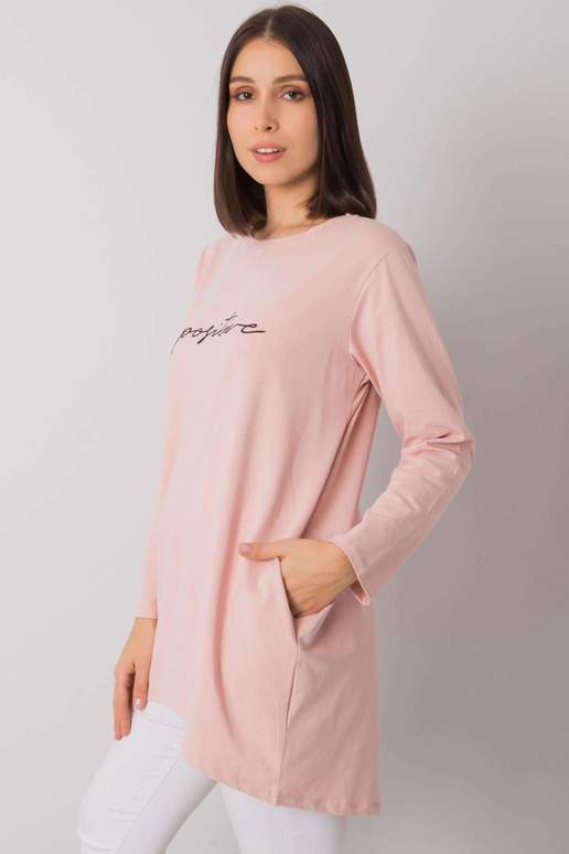 Špinavě růžová plus size tunika s...