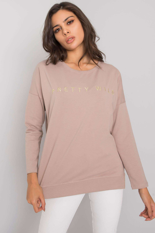 Tmavě béžová dámská bavlněná halenka...