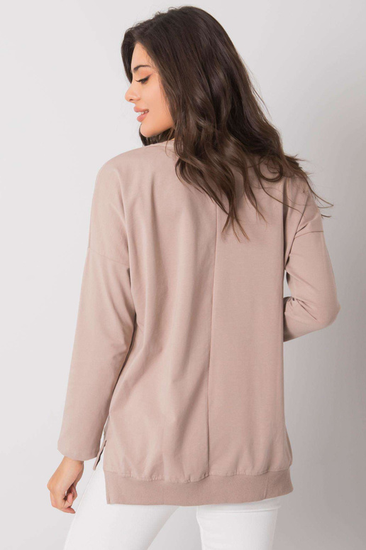 Tmavě béžová dámská bavlněná halenka...