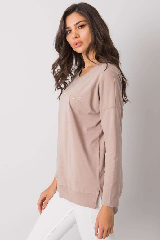 Tmavě béžová dámská bavlněná halenka...