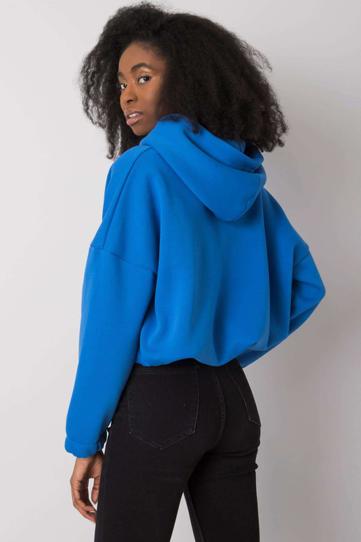 Tmavě modrá mikina s výšivkou...