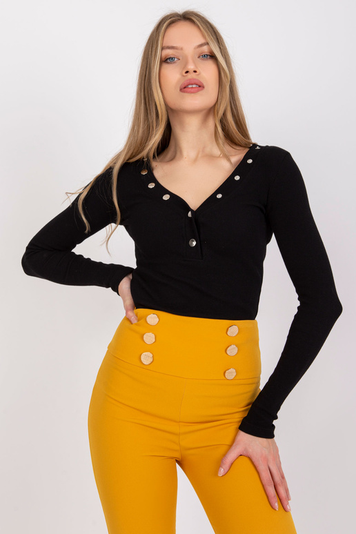 Černá proužkovaná halenka Tracy RUE... Černá proužkovaná halenka Tracy RUE...