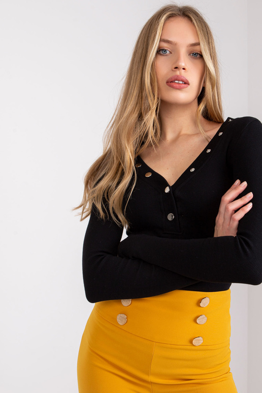 Černá proužkovaná halenka Tracy RUE... Černá proužkovaná halenka Tracy RUE...