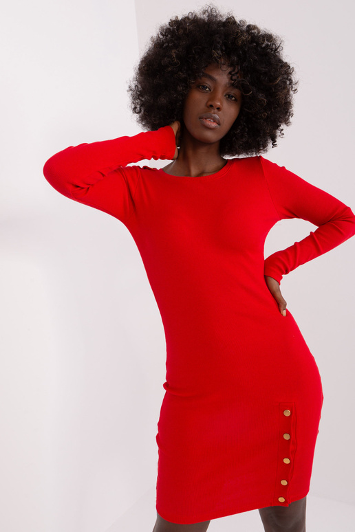 Červené vypasované šaty Aneeka RUE PARIS