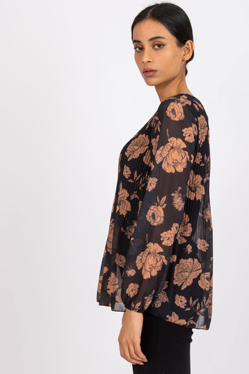 Černá a velbloudí halenka s...