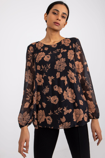 Černá a velbloudí halenka s... 2