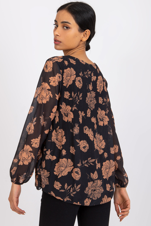 Černá a velbloudí halenka s... Černá a velbloudí halenka s...