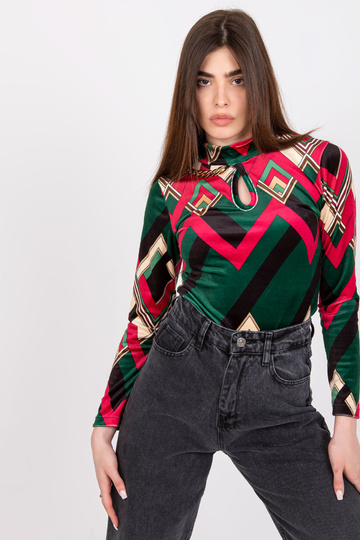 Zelená a růžová velurová... 2